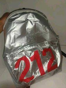 Silver Metallic Backpack "212"