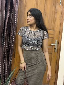 Trendy Zebra Print Mesh Top ( fixed)
