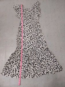 Dalmatian Print Ruffle Dress