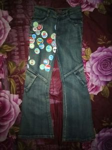 Y2K EMBELLISHED FLARED JEANS