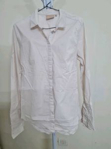 Elegant Pearl Detail Button-Up Shirt