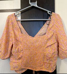 FLORAL CROP TOP H&amp;M