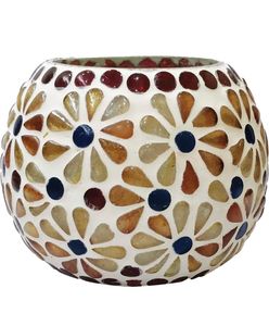 Handmade Mosaic Candle Holder / Decorative Votive