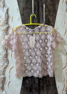 Delicate Lace Net Top – Chic &amp; Feminine