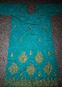 Teal Embroidered Blouse