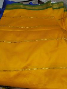 Elegant Yellow Saree never wear