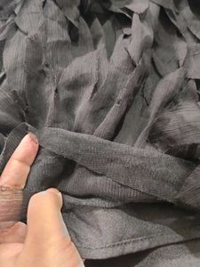 Elegant Black Ruffle Dress