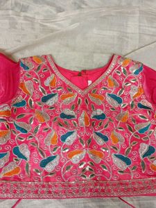 Vibrant Pink Embellished Ethnic Skirt