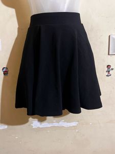 Black A-Line Mini Skirt