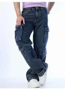 cargo baggy multi pocket jeans