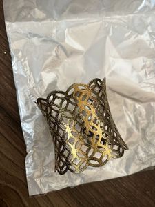 Gold Tone Metal Cuff Bracelet