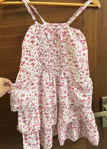 Cute Floral Tiered Mini Dress