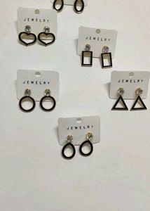 Stylish Geometric Earrings Set of 6