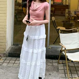 Pink Cow Neck LongLine Top With Inner