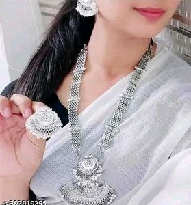 Oxidized Jwellery Necklace Pendant With Earings...