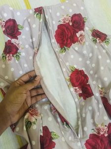 Vintage Rose Print Fit &amp; Flare mini Dress