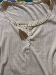 Ribbed Button-Up Cropped Top
