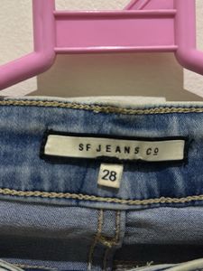 Washed Blue Skinny Fit Jeans