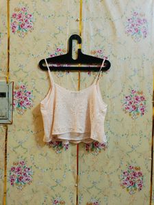 🇳🇿💫🎀 Turkey made baby pink Lace Camisole Top