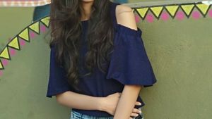 Poco Half Cape Style Blue Top