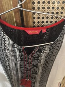 Black And White kurta