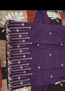 Elegant Purple Embroidered Kurta Set