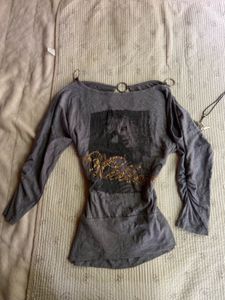 y2k goth top