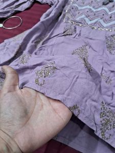🌺Chic Lavender Short kurti🌺
