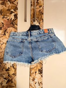 Distressed Denim Shorts