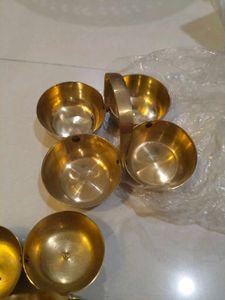 Set of two  Brass Bowls