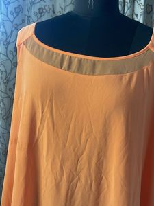 Chic Orange Tunic Top