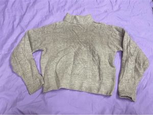 Cozy Cable Knit Mock Neck Sweater