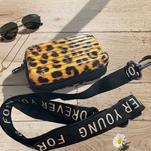 Animal Print Hardcase Sling Bag