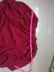 Maroon Embroidered Kurta Set