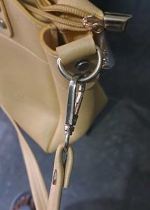 Stylish Cream Chain Handle Handbag
