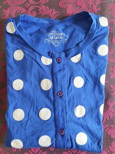 POLKA DOT COTTON CARDIGAN