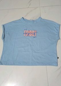 Cute Blue Graphic Tee