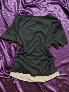 Stylish Black Button-Up Top