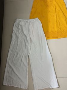 Yellow Chikankari Kurta Set