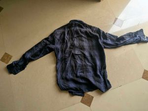 Men's Blue Plaid Shirt