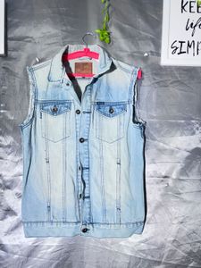 Men's Sleeveless Denim Jacket