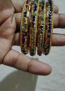 Set of 4 Bejeweled Bangles