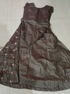 Embroidered Silk gown