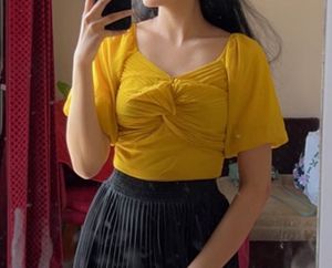 Yellow Crop Top