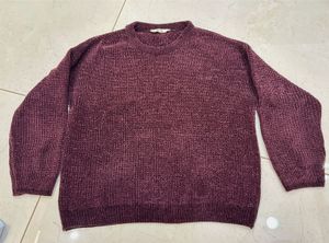 Burgundy Knit Sweater