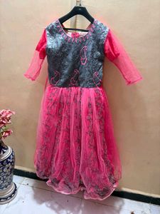 Beautiful Pink Embroidered Gown