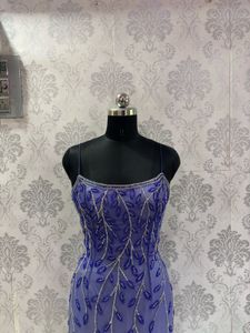 Stunning Beaded Lavender Gown