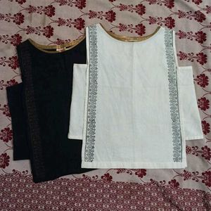 Combo of Black & White Tops