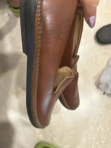 Men's Brown Leather Loafers, perfect for festive
