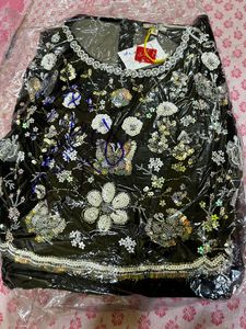 *PRICE DROP*AND Black Floral Straight Gown Size XL